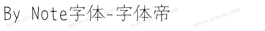 By Note字体字体转换